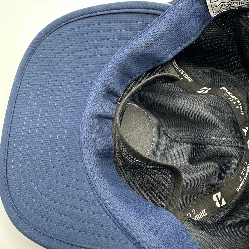 Bridgestone Golf Rope Cap Navy SnapBack 100% Polyester Dad Hat - Picture 13 of 13
